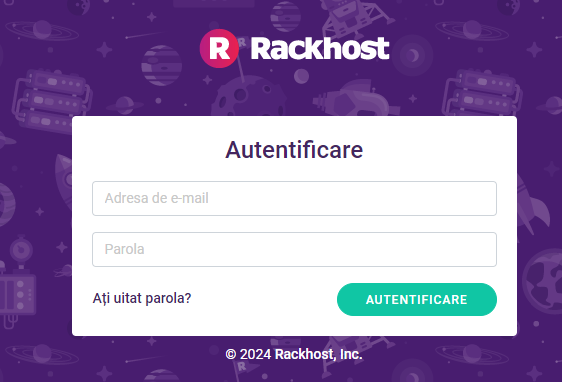 În mijlocul ecranului veți găsi zona de autentificare, unde va trebui să introduceți adresa de e-mail și parola pe care le-ați furnizat la înregistrare.